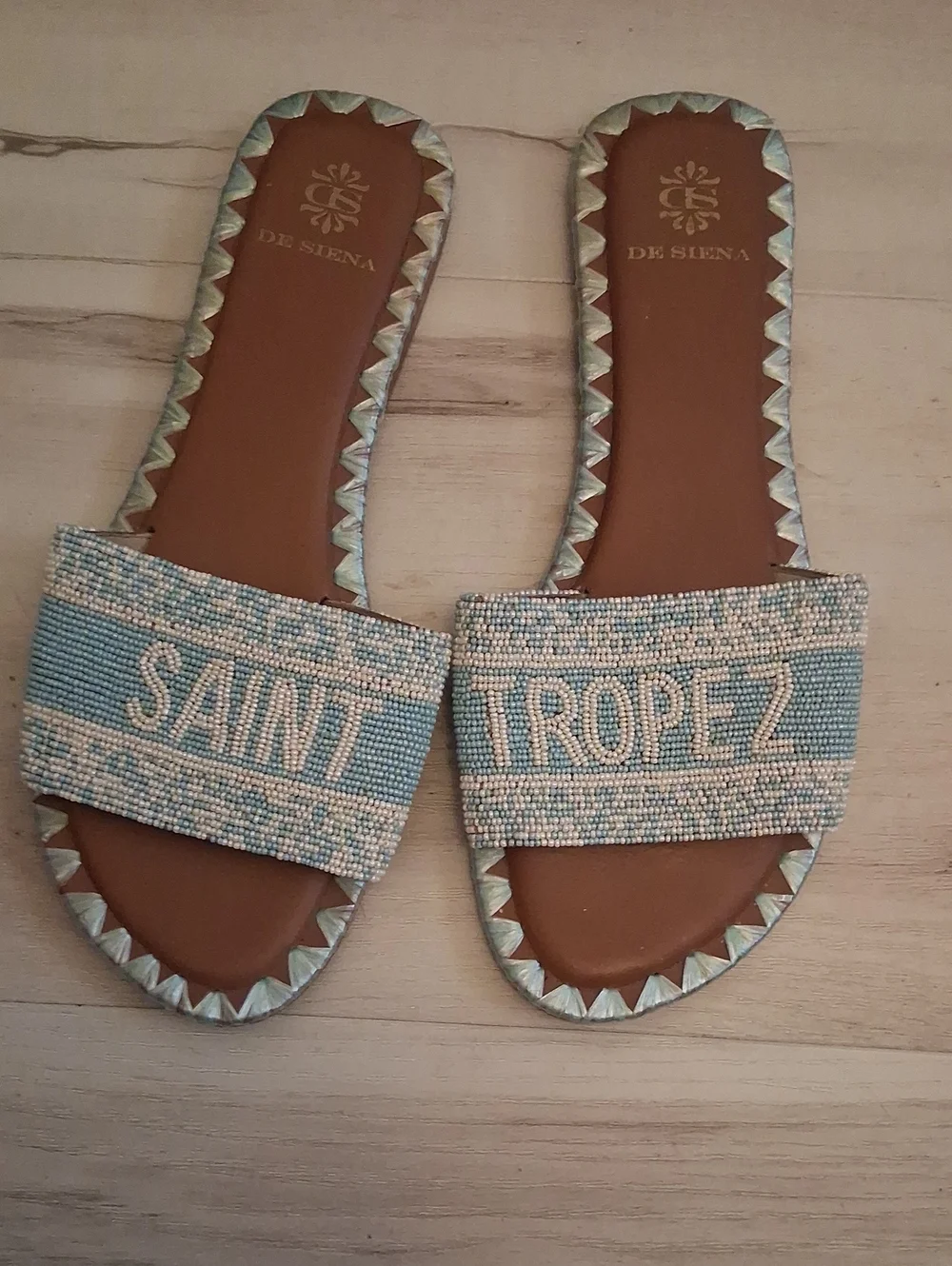 Anthropologie  slides Size 40 Blue